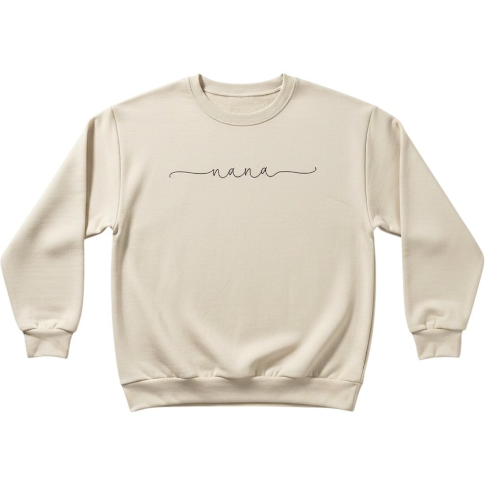 Nana‎ Sweatshirt Beige M Women Graphic Casual Gift Cozy Comfortable Soft Grandma